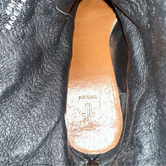 Frye Veronica Strap Zip Short Boot Black Leather with Buckle SZ 7 US - Picture 12 of 12
